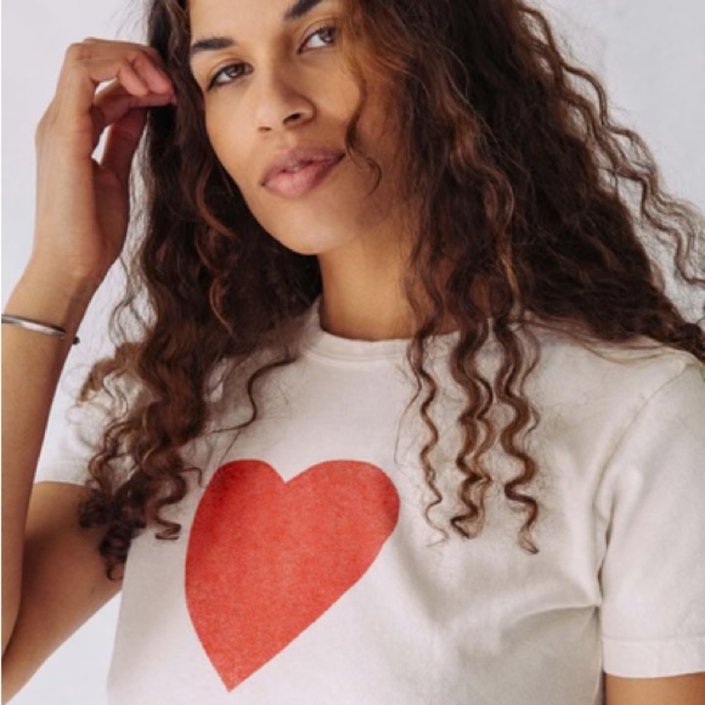 Imogene + Willie the “heart” tee - size M